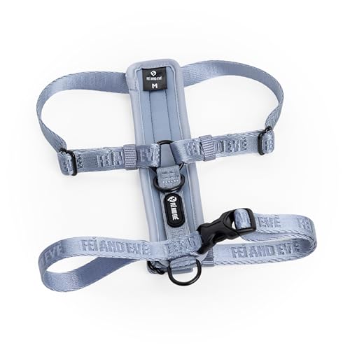 Fei & Eve Moxie Dog Harness for Small & Medium Dogs, Dusk Blue, XS | Lightweight Design, 3-Point No-Pull Control, Quick Release Metal Buckle - color: Dusk Blue, size: XS