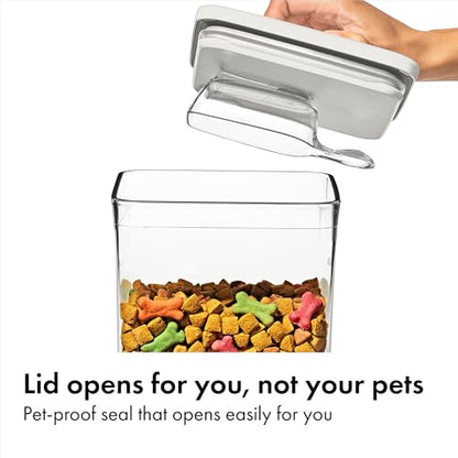 OXO Pet POP Container with Scoop — 6.0 Qt/5.7 L - color: Whisker Gray, size: 6 Qt