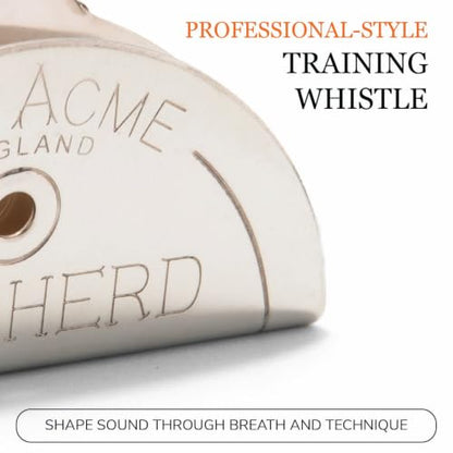 ACME 575 professional dog training shepherd lip, in mouth, whistle. Quality crescendo of sound. Sheep trails and herding. 100 dBA. Designed and Made in the UK (Nickel Silver) - color: Nickel Silver