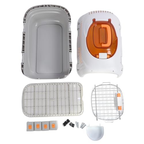 Plastic Kennels Rolling Plastic Airline Approved Wire Door Travel Dog Crate, 19.88 x 12.8 x 7.87in Airline Cat Carrier Kennel Hard Shell Ventilation Large Space Pet Travel