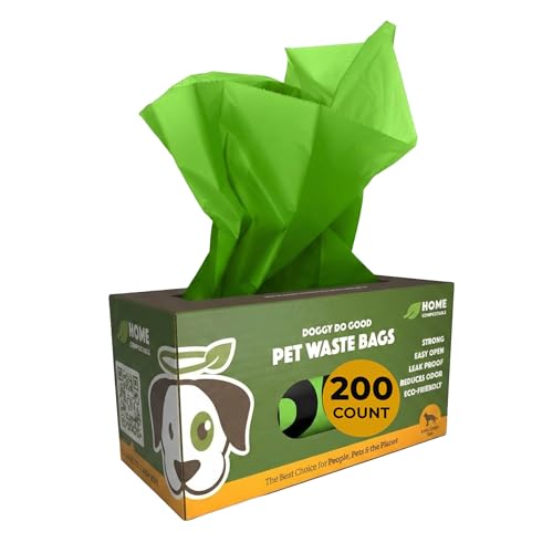 Doggy Do Good - 200 Count, Heavy Duty Poop Bags for Dogs - Standard Size - Dog Waste Bags Made with 50% Recycled Plastic + 15% Biobased Material - Landfill-Friendly, Unscented, Leak-Proof - size: 1 Count (Pack of 200)