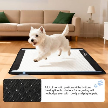Pee Pad Holder,Folded Non-Slip for Potty Tray with Magnetic Lock,M:24"x28" | Magnetic closure,water-absorbent,easy to clean,easy to carry and fold - size: L: 24" x 28"
