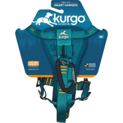 Kurgo Enhanced Strength Tru-Fit Dog Car Harness - Pet Travel Safety Harness - Crash Test Certified Fit - Five Point Adjustment - Secure Buckle - Padded Chest - Ink Blue - Large