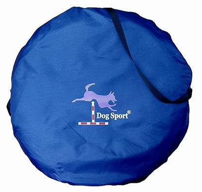 14' Dog Agility Tunnel with Stakes, Multiple Colors Available (Royal) - color: Royal