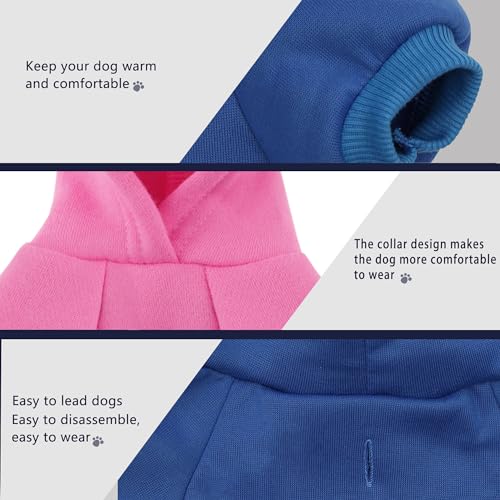 Paiaite Light Blue Chihuahua Dog Hoodie: Keep Your Pup Warm and Stylish with a 'The Dog Face' Printed Sweatshirt Pet Clothes, and Sweater Coat All in One Perfect for Winter and Cool Summer Nights! S - color: Light Blue, size: S-(3~5.5lb) | Chest(~15.7")