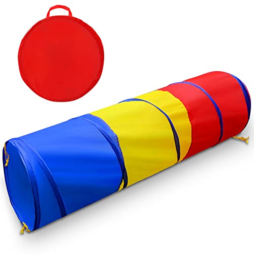 Kids Play Tunnel for Toddlers 1-3, Pop Up Baby Tunnel Crawling Toys for Infant Children or Dog, 6 Foot Indoor Outdoor Toddler Toys for 1 2 3 Year Old Girl Boy Birthday Gift - style: Modeling Crawling Tunnel