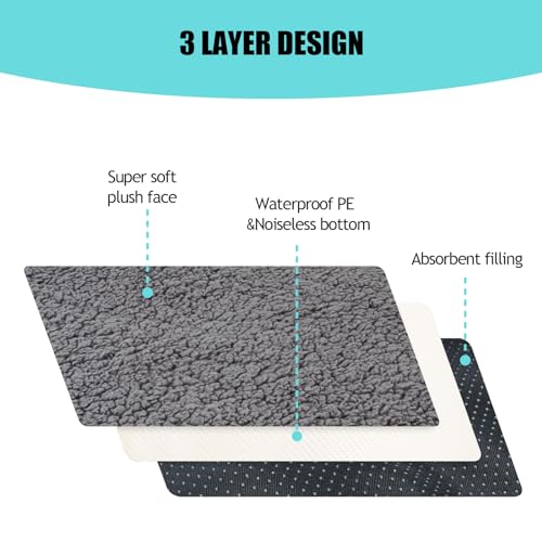 Dog Bed Cover Replacement Washable,Crate Pad Cover with Zipper,Oxford Dog Bed Sheets,Pet Bed Cover Hair Easy to Remove (Gray #2, 20 * 30 * 6 inch) - color: Gray #2, size: 20*30*6 inch
