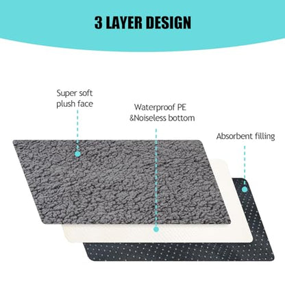 Dog Bed Cover Replacement Washable,Crate Pad Cover with Zipper,Oxford Dog Bed Sheets,Pet Bed Cover Hair Easy to Remove (Gray #2, 20 * 30 * 6 inch) - color: Gray #2, size: 20*30*6 inch
