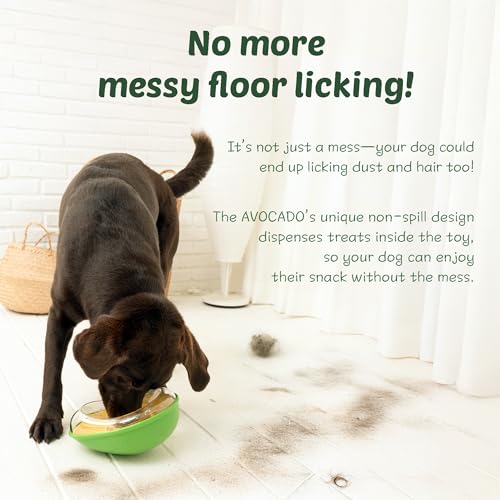 Avocado Non-Spill Treat Dispensing Wobble Toys for Dogs