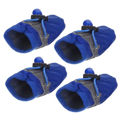 Baluue Waterproof Dog Boots Xs Small Dog Shoes 4 Pcs Set Non-Slip Outdoor Paw Protectors for All Seasons Rain Snow Hiking and Walking