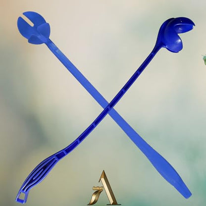 AnNafi® Speed Arm Ball Thrower | Cricket Practice Ball Speed Arm Launcher & Pickup| Ball Dog Thrower | Fetch & Fold Balls Launcher Set | Cricket Practice Equipments (Only Thrower, Blue) - color: Blue, size: Only Thrower