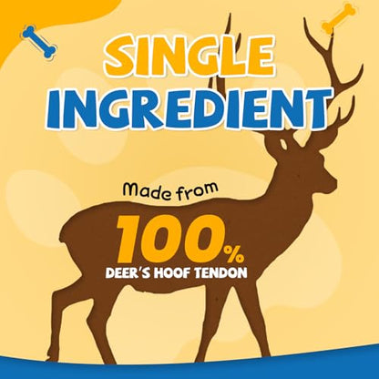 gazeupon Dog Treats, Deer's Hoof Tendon, Dog Chews Long Lasting, Natural Training Rewards - size: 4.6 Ounce (Pack of 1)