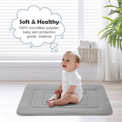 Dog Bed Soft Dog Crate Bed Pad Mat, 48 in Non Slip Bottom Washable Beds for Extra Large Dogs, Pet Bed Mattress Kennel Pad, Clay Gray - color: Clay Gray, size: 48.0"L x 30.0"W x 1.2"Th