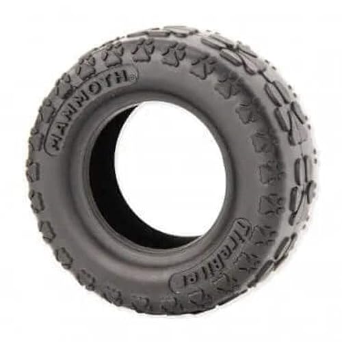 Mammoth TireBiterII – Natural Rubber Dog Toys for Extreme Chewers – Dog Toys for Extra Long Interactive Play – Aggressive Chewer Toys for Small - Medium Dogs - Medium 5” - size: Medium 5", style: Tire
