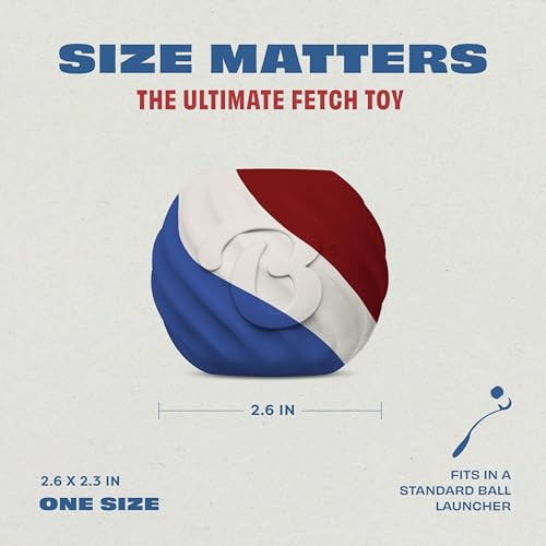 Benebone Durable Rubber Dog Toy Ball, USA 250th Anniversary Limited Edition America 250, One Size - size: 1 Pack, style: America 250 - Ball