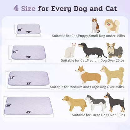NWK Fluffy Self Warming Cat Mat, Cat Blanket, Thermal Dog Mat, Washable, Non-Slip Bottom for Sofa & Crate & Kennel & Car Seat (Purple, Medium (28'' X 19'' X 0.4'')) - color: Purple, size: Medium (28'' X 19'' X 0.4'')