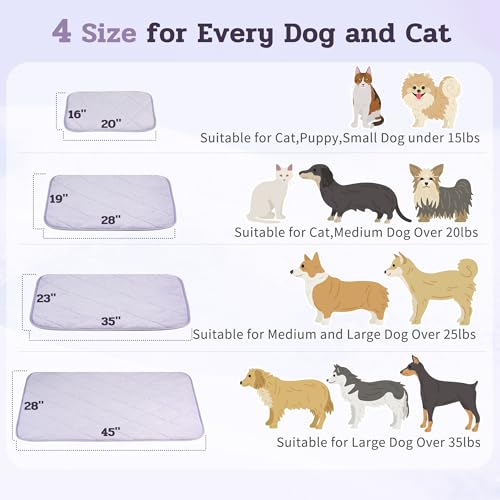 NWK Fluffy Self Warming Cat Mat, Cat Blanket, Thermal Dog Mat, Washable, Non-Slip Bottom for Sofa & Crate & Kennel & Car Seat (Purple, Large (35'' X 23'' X 0.4'')) - color: Purple, size: Large (35'' X 23'' X 0.4'')