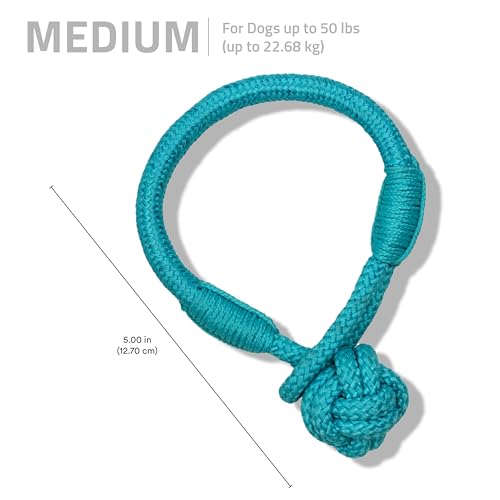 Playology Dog Toys | Tough Tug Knot for Puppies and Young Dogs | Peanut Butter Scented Medium Chew Toy Tug Rope | Tug of War Puppy Essentials - size: Medium, style: Peanut Butter
