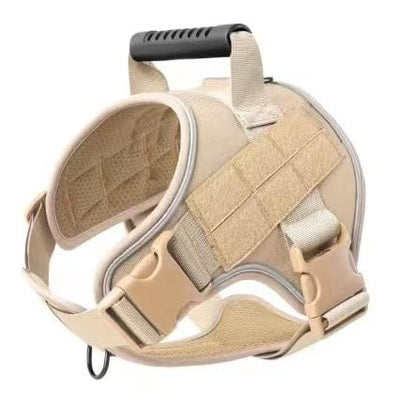 Tactical Dog Harness for Medium Large Dogs,No-Pull Dog Harness, Smart Fit Reflective Pet Walking Harness for Training,Dog Vest Harness with Handle (L (Neck:20"-26" ; Chest:24"-32") 50-66lb) - size: L (Neck:20"-26" ; Chest:24"-32") 50-66lb