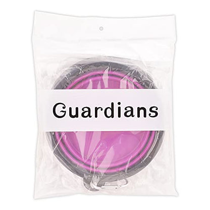 Large Collapsible Dog Bowls, 34oz Travel Water Food Bowls Portable Foldable Collapse Dishes with Carabiner Clip, 2 Pack (Purple+Red) - color: 34oz-Purple&Red