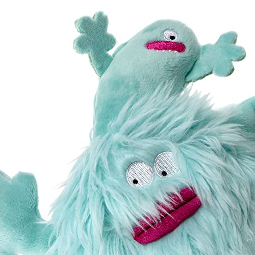goDog PlayClean Germs Squeaky Plush Dog Toy with Odor-Eliminating Essential Oils, Chew Guard Technology - Seafoam, Small - color: Germs Monster Seafoam, size: Small