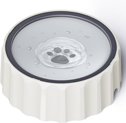 Dog Small Animals Water Bowl No Spill 70oz/2L Large Capacity Dispenser Non Slip No Splash Small Animals Bowl Pet Slow Feeder No Drip Dog Water Bowl on Vehicle for Dogs and Cats - Grey - color: Grey