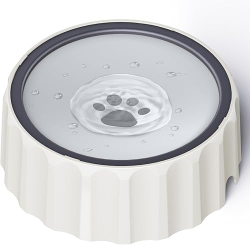 Dog Small Animals Water Bowl No Spill 70oz/2L Large Capacity Dispenser Non Slip No Splash Small Animals Bowl Pet Slow Feeder No Drip Dog Water Bowl on Vehicle for Dogs and Cats - Grey - color: Grey