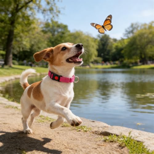 Martingale Dog Collar,Buckle Reflective Dog Choke Collar Escape Proof No Pull Cinch Dog Training Collars Adjustable for Small Medium Breed Pet Dogs,Purple M - color: Purple, size: M(Neck 13.5-16")