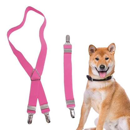 DogDiaSuspenders Female | Adjustable DiaFasteened Belt 2pcs,DiaFixing Tool, Diapers Keeper, Dog Nappy Strap, Dog Dress - color: 1M