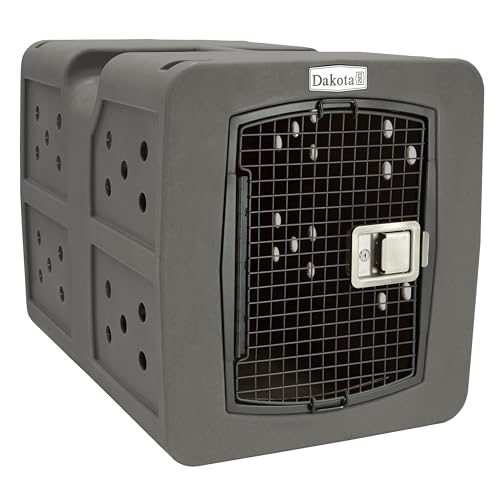 dakota283 Dakota 283 Large Kennel -Frame Door- Dark Granite - color: Dark Granite, size: Large