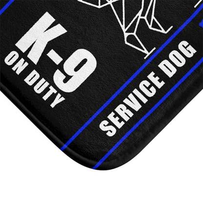 K-9 Service Dog Travel Mat - K-9 On Duty Portable Comfort Pet Bed Mat - Awareness & Safety Warning - size: 24"×17"
