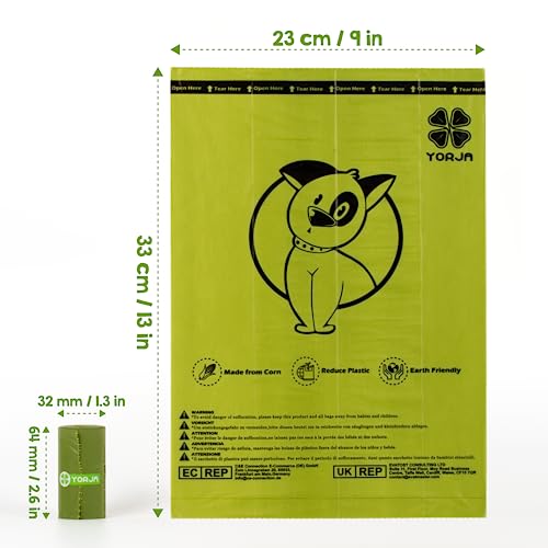Dog Poop Bags Rolls, 720 Pet Waste Bags, 100% Leak Proof Extra Thick and Strong Corn Starch Blend - size: 1 Count (Pack of 720)