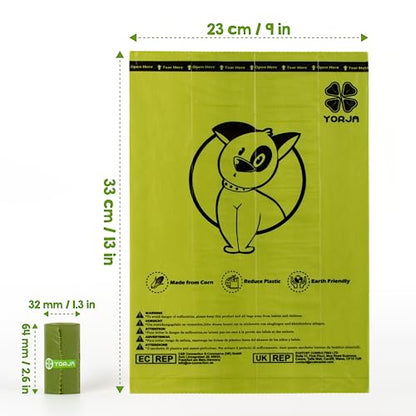Dog Poop Bags Rolls, 720 Pet Waste Bags, 100% Leak Proof Extra Thick and Strong Corn Starch Blend - size: 1 Count (Pack of 720)