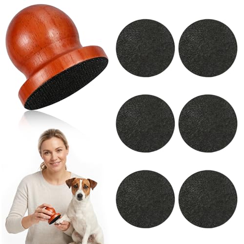 Dog Nail File,6 Pcs Replaceable Filing Disc Pet Nail Files Board,Dog Scratch Board for Safe and Easy Gentle Pet,Nail Care Tool for Dogs and Cats