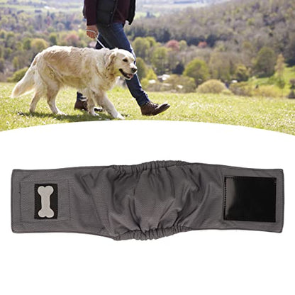 Dog Diapers Male, Belly Bands for Male Dogs Leakproof Strong Water Absorption Doggie Puppy Diapers Washable Male Dog Belly Wrap Dog Belly Band for Small Medium Large Dog (M #19) - size: M #19