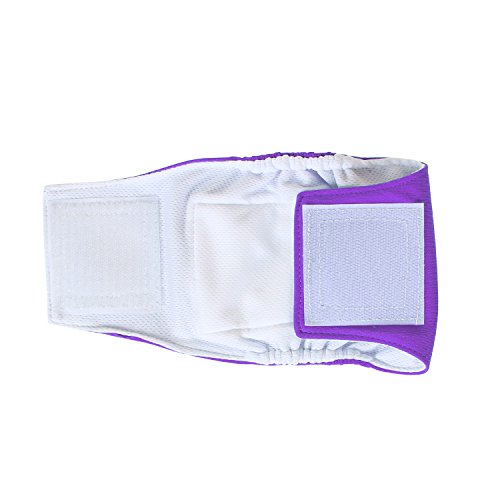 Teamoy Male Dog Belly Bands Washable 4-Pack, Reusable Dog Diapers Wraps for Incontinence & Marking (XS,7"-9" Waist) - size: XS(7"-9"Waist)
