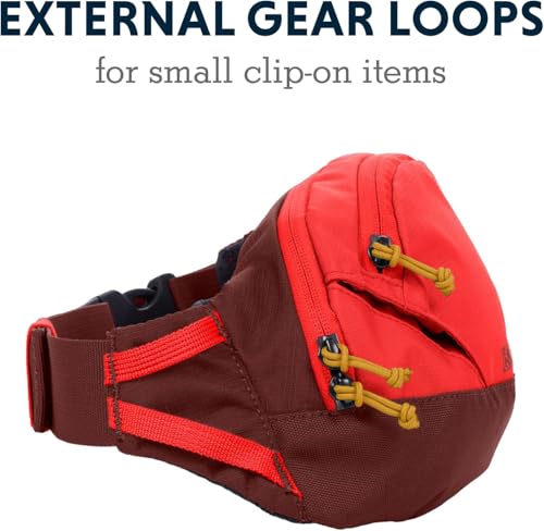 Ruffwear, Home Trail Hip Pack, Dog Walking Fanny Pack Crossbody with Adjustable Belt, Treat Pouch, Poop Bag Holder, Phone Pocket, Hands-Free for Training, Hiking, Running, Travel, Red Sumac - color: Red Sumac
