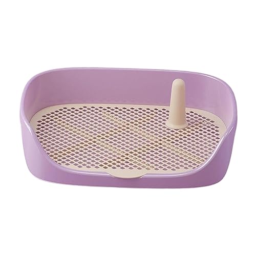 Dog Toilet Training Potty Tray, Pet Pan Bedpan Training Pads Holder Training Pad Toilet Potty Trainer for Small Animals, Home, Puppy, Purple 40x30x11cm - color: Purple 40x30x11cm