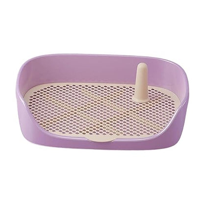 Dog Toilet Training Potty Tray, Pet Pan Bedpan Training Pads Holder Training Pad Toilet Potty Trainer for Small Animals, Home, Puppy, Purple 40x30x11cm - color: Purple 40x30x11cm