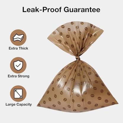 VETRESKA Dog Poop Bags, Coffee Scented Waste Bags, Leak Proof, Extra Thick and Large Dog Pet Bags for Dogs and Cats - 300 Count (20 Refill Rolls) - size: 1 Count (Pack of 300), style: coffee