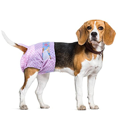 Disposable Female Dog Diapers, Puppy Diapers with Adjustable Elastic Waistline for Female Dog or Cat in Heat, Incontinence, Diaper with Wetness Indicator, S-40 Count - size: S-40