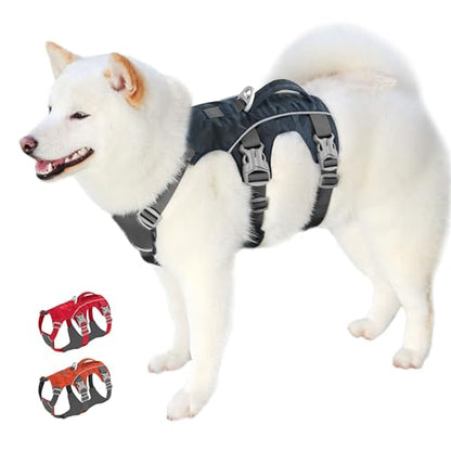 Escape Proof Dog Harness Small Sized Dog, Lightweight Full Body Pet Vest with Lift Handle & Leash Clip, Reflective Adjustable No Slip Dog Harness for Daily Walking(Grey,Chest:16-27") - color: Grey, size: S: Chest 16-27", Fit 12-25 lbs