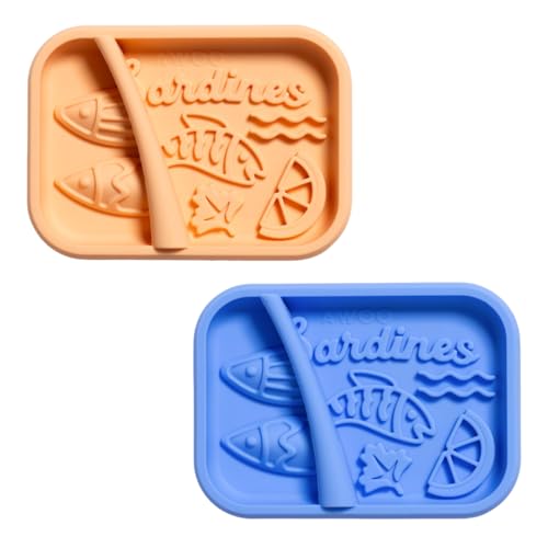 Sardina 2-Pack Bundle – Silicone Lick Mat + Slow Feeder for Cats & Small Dogs - Non-Slip Design with Suction Cups - Dishwasher Safe - Extend Mealtimes and Reduce Anxiety - for Wet & Dry Food