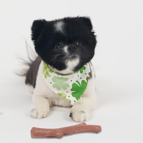 SPOT Bam-Bones Plus Branch -Bamboo Fiber & Nylon, Durable Long Lasting Dog Chew for Aggressive Chewers – Great Toy for Adult Dogs & Teething Puppies Under 60lbs, Non-Splintering, 5.75in, Beef Flavor - size: 5.75 inch (Pack of 1)