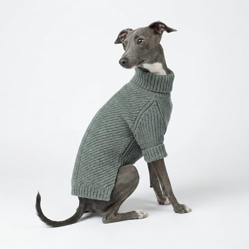 Fitwarm Dog Turtleneck Sweater, Thermal Knitted Pet Coat, Dog Winter Clothes for Small Dogs, Cat Apparel, Heather Grey, XSmall - color: Heather Grey, size: X-Small