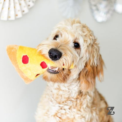 ZippyPaws NomNomz - Dog Squeaky Toys to Keep Them Busy, Funny Food Plush for Small & Medium Dogs, Cute Stuffed Puppy Toy, Pet Products, Gift for Dogs of All Breeds, Soft and Cuddly - Pizza - color: Pizza
