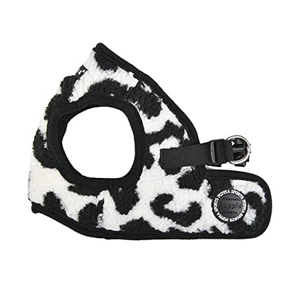 Puppia Serval Vest Dog Harness Step-in Warm Winter Leopard Pattern for Small and Medium Dog, Black, Medium - color: BLACK, size: Medium