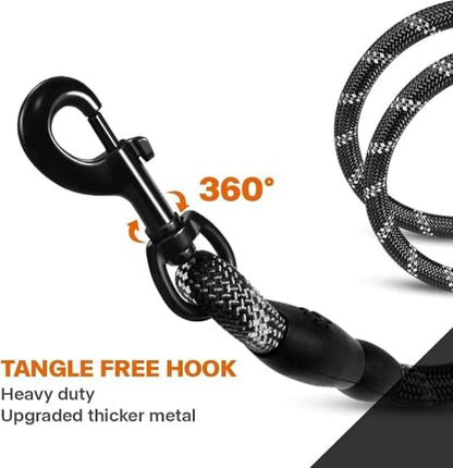 4/6 FT Dog Leash with Comfortable Padded Handle and Highly Reflective Threads for Small Medium and Large Dogs 4/6FT-1/2'' (47.25, Inches)