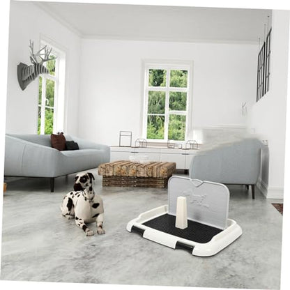UPKOCH Dog Potty Tray Large Capacity Splashproof Dog Toilet for Indoor Use Durable Plastic Pee Tray Prevents Urine Spills and Mess