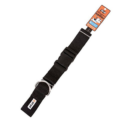 GOGO Pet Products Martingale Gentle Training Collar, X-Large, Black - color: Black, size: Xlarge (1 1/2" web width)